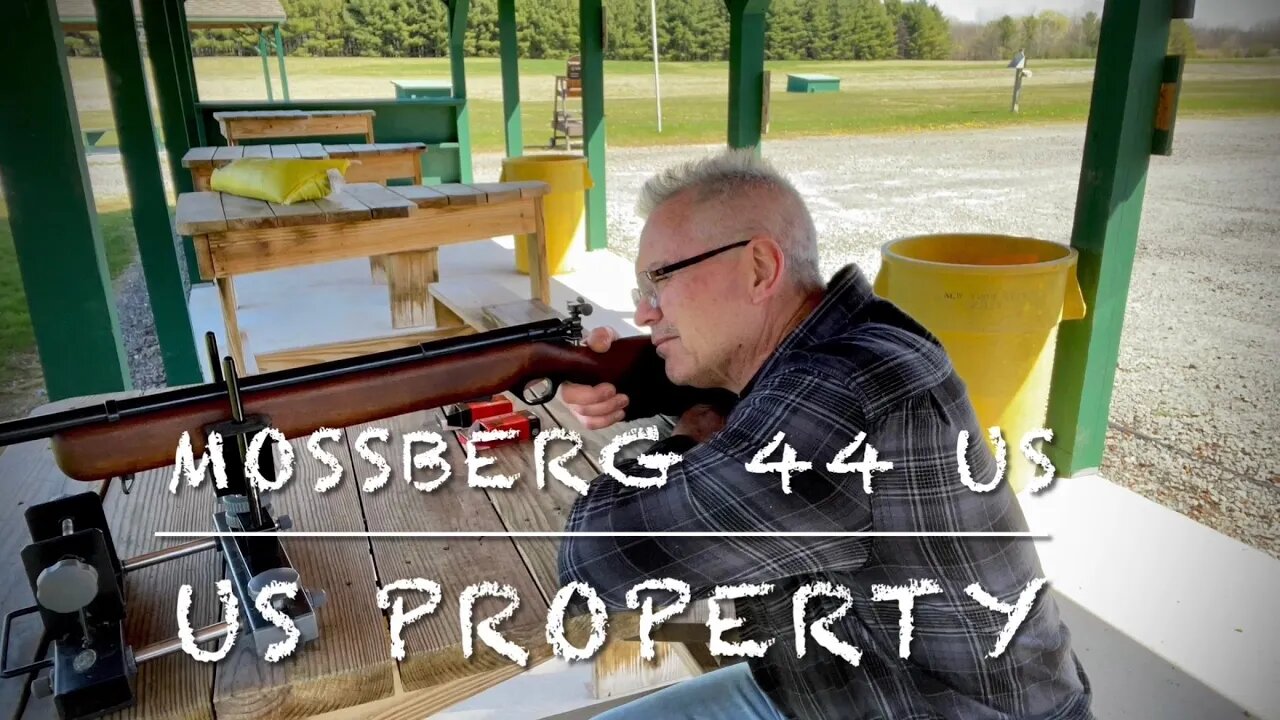 Mossberg 44 US US Property first shots at the range 1943-1945 bolt action 22 rifle