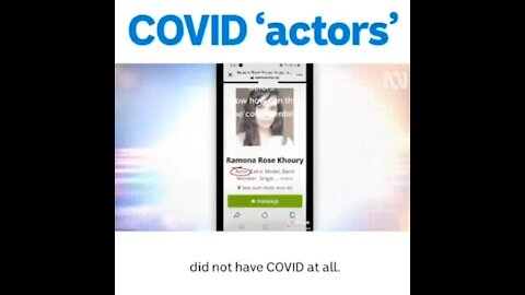 COVID actors exposed on Auss! Is this happening