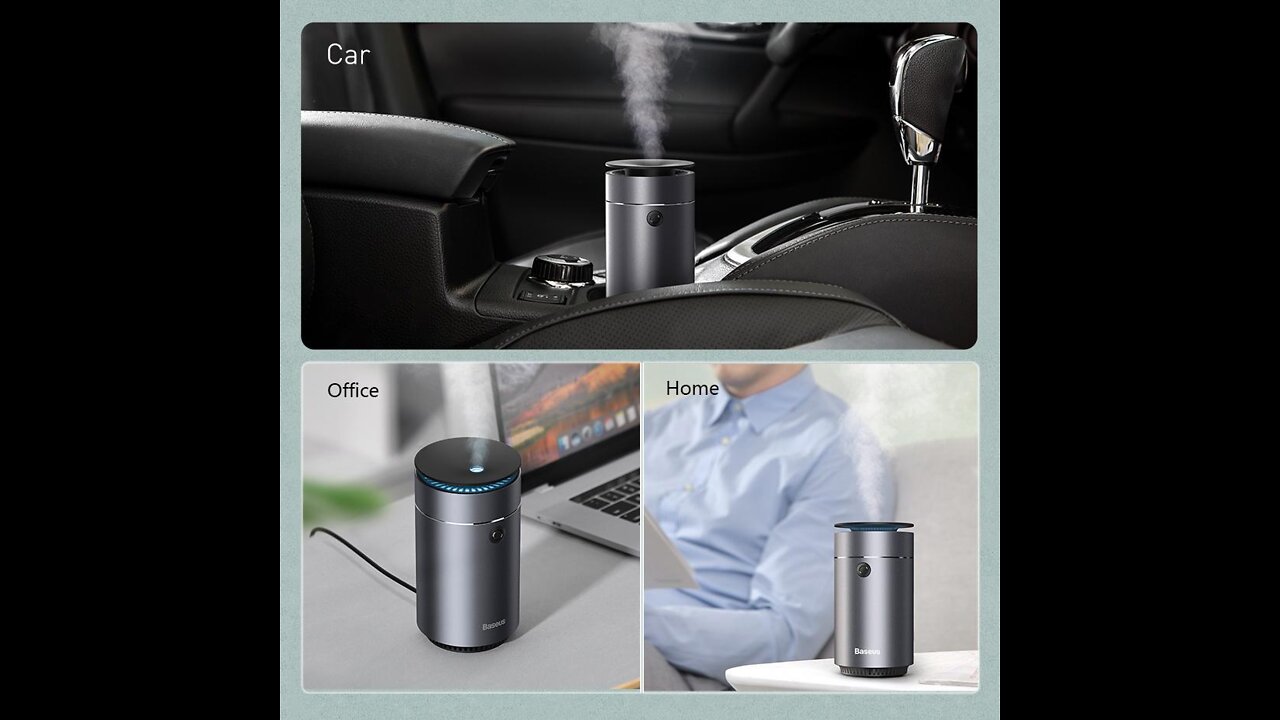 USB Car Air Humidifier - Mini Ultrasonic Humidifier with Romantic Soft