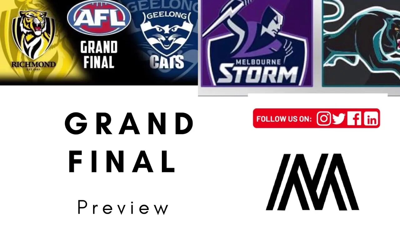 2020 Grand Final Preview #AFL #NRL #Melbornestorm #Richmondtigers