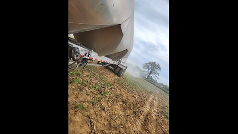 emptying a tanker full of concrete!