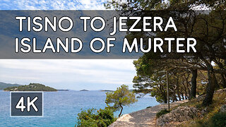 Walking Tour: Walking from Tisno to Jezera on the Island of Murter, Croatia - 4K UHD Virtual Travel