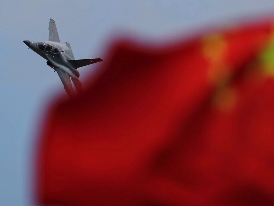 China PLA Air Force jets perform aerobatics on first public day of Airshow China 2022