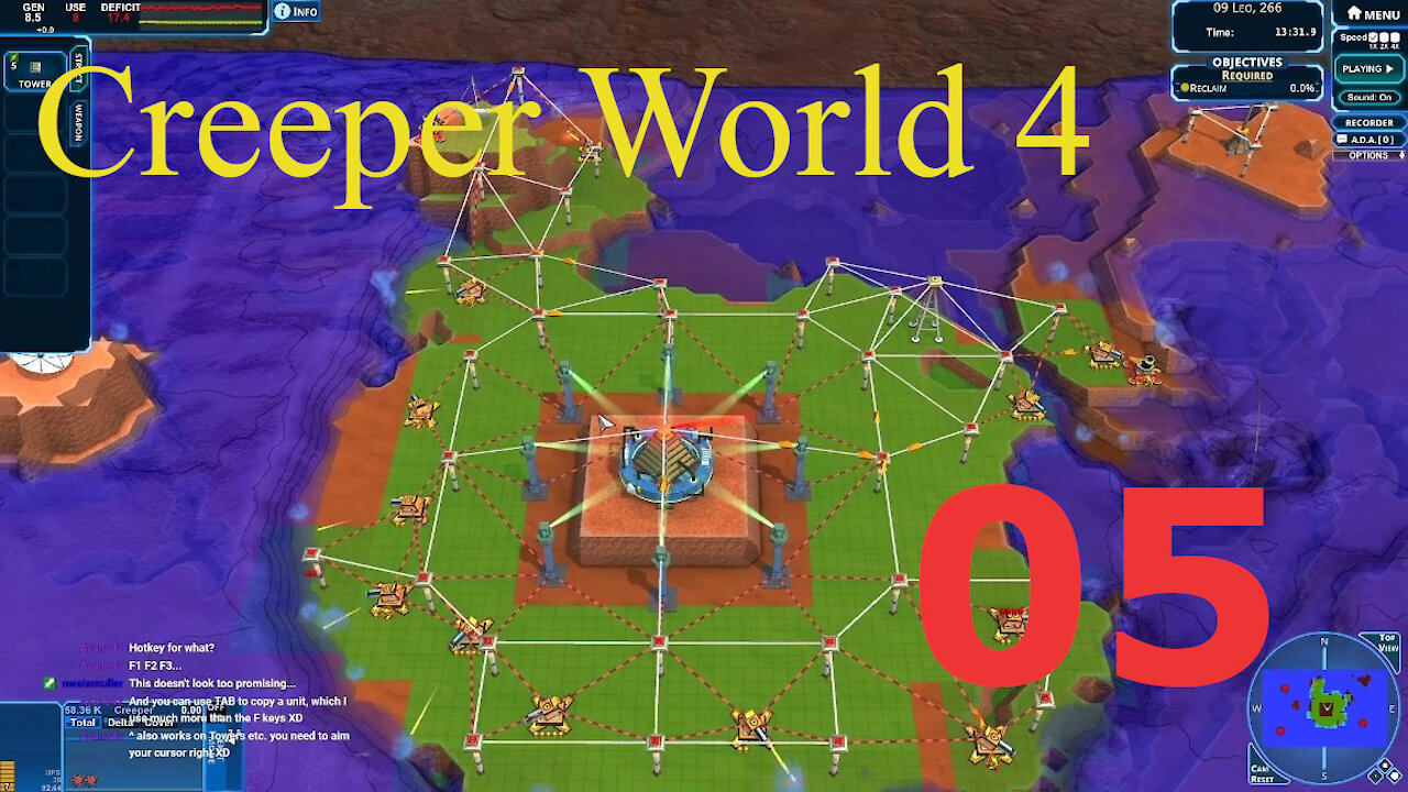 Let's Play Creeper World 4. Episode 5 [Ruins Repurposed]