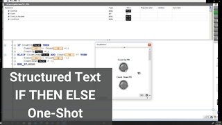 Structured Text Counting Using IF THEN ELSE Statement | CodeSys V3