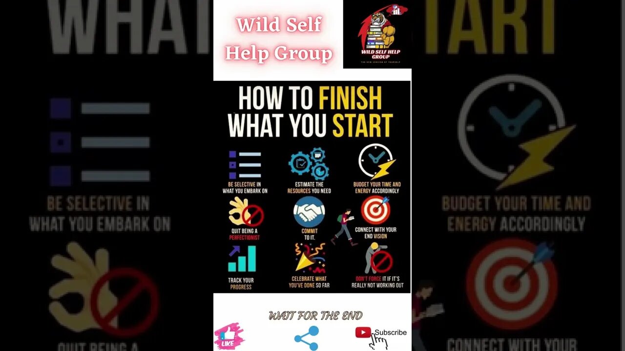 🔥How to finish what you started🔥#shorts🔥#wildselfhelpgroup🔥16 April 2022🔥