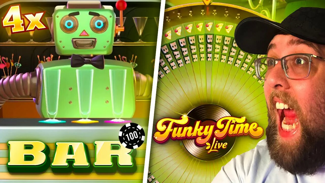 4X TOP SLOT BAR GAME SHOW ON FUNKY TIME! *CLUTCH*