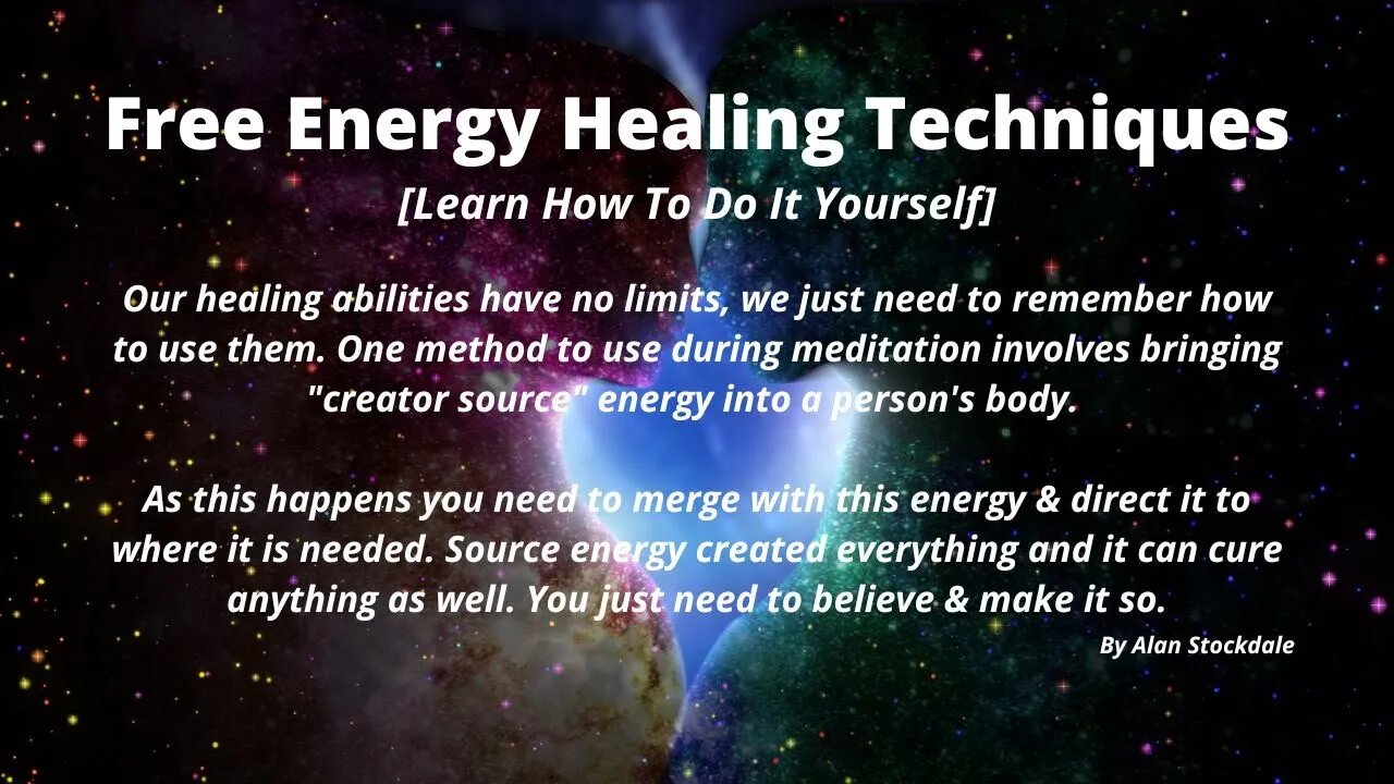 Free Energy Healing Techniques [Learn How To Do It]