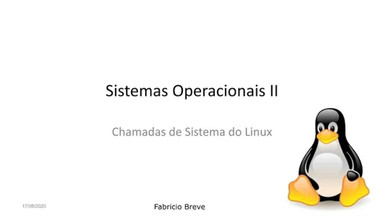 Aula 14 - Chamadas de Sistema do Linux - Sistemas Operacionais II