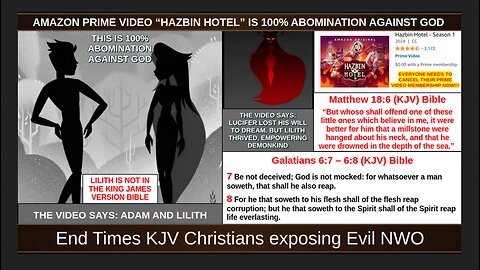 AMAZON PRIME VIDEO “HAZBIN HOTEL” IS 100% ABOMINATION AGAINST GOD