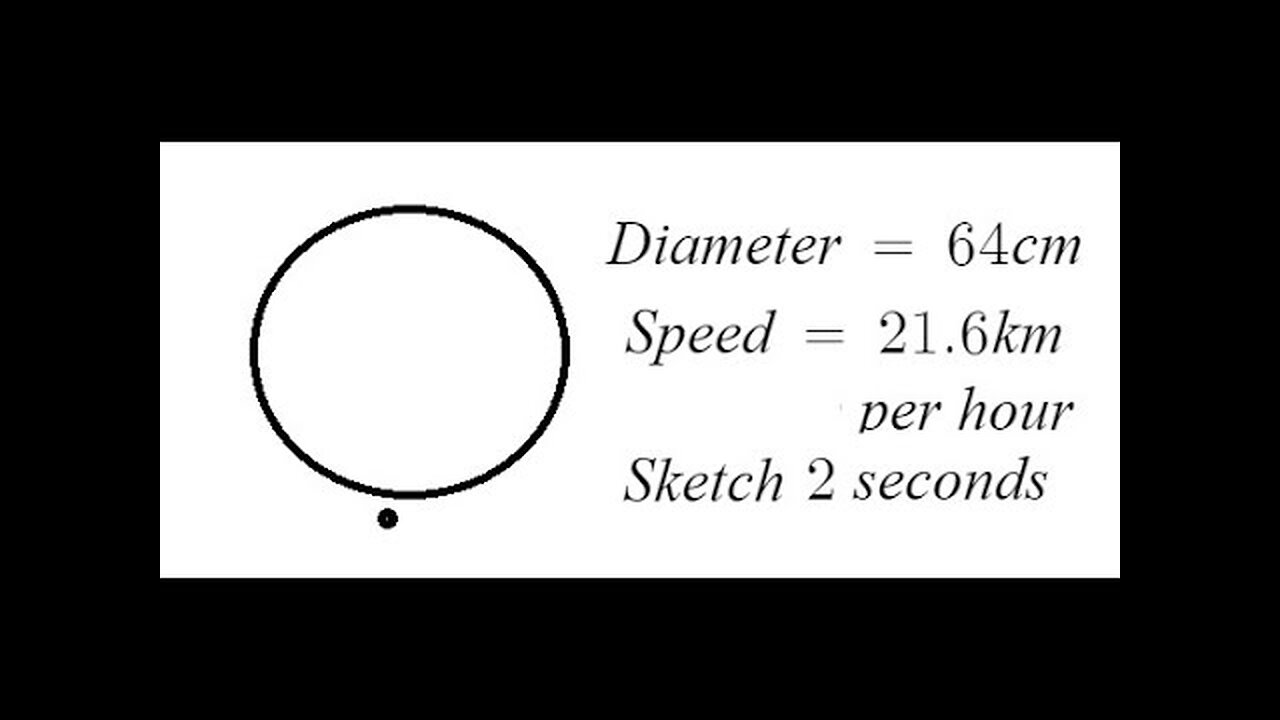 Grade 11 Functions - Sketching a sinusoidal wave for a stone stuck in a tire (ch 6.1)