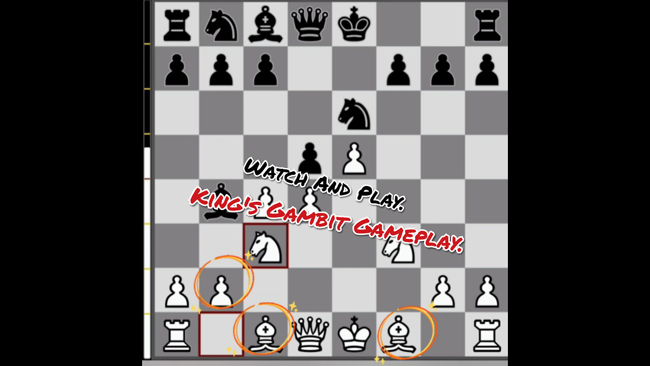 CHESS KING'S GAMBIT. HOW TO PLAY KING'S GAMBIT IN CHESS.