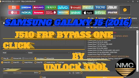 Samsung Galaxy J510 Frp Bypass One Click By unlock tool