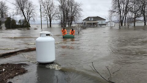 Inondation 2019 : Les pompiers de Hudson sont bien présents sur le terrain