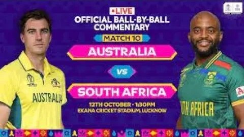 🔴ICC World Cup 2023 | Live Score |South africa Vs Australia world cup | 12th Match OCT 2023