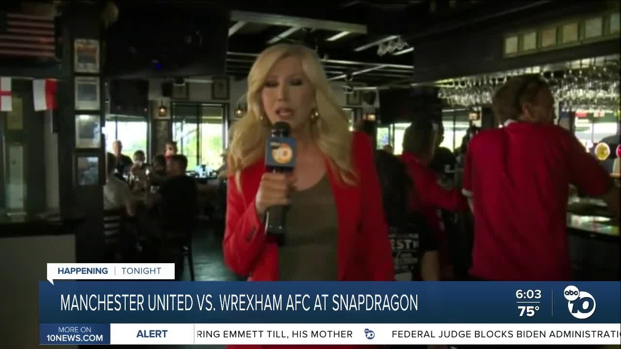 Kimberly Hunt on Manchester United vs. Wrexham UFC soccer match