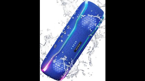 Bluetooth Speaker -20W Speaker with 20 Hours Playtime and TF Slot - Perfect for Beach and Pool, Red