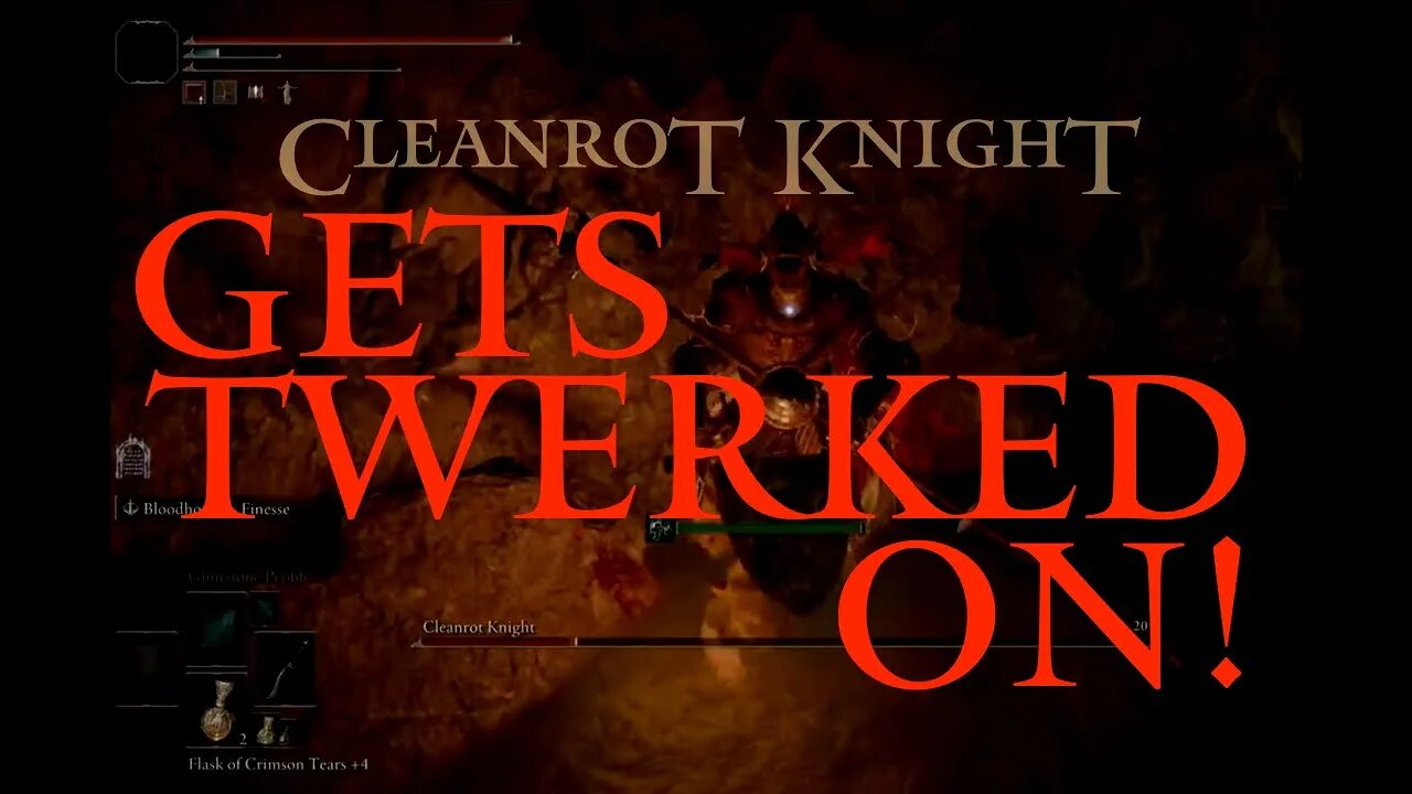 Elden Ring Cleanrot Knight Defeated and Twerked On (Elden Ring Live)