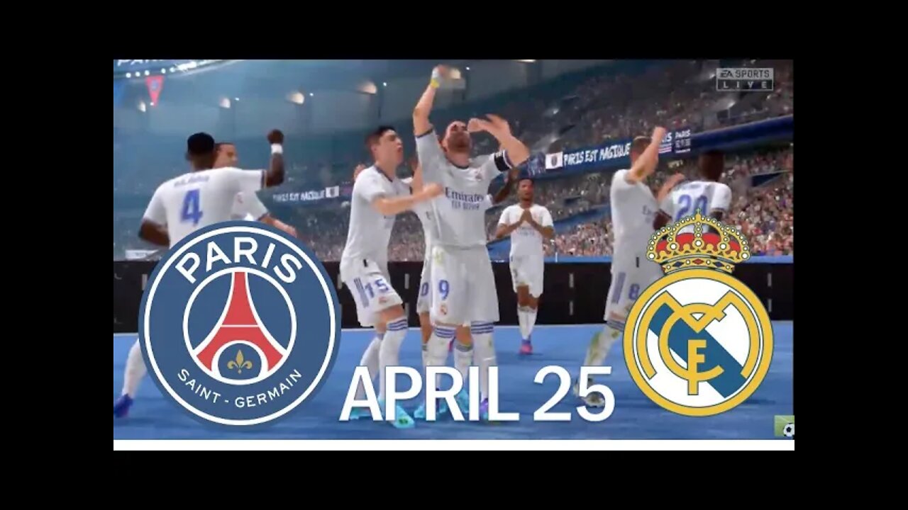 FIFA 22 | PSG VS REAL MADRID | PLAYSTATION GAMEPLAY | ONLINE / EN VIVO - APRIL 25 [1-6]