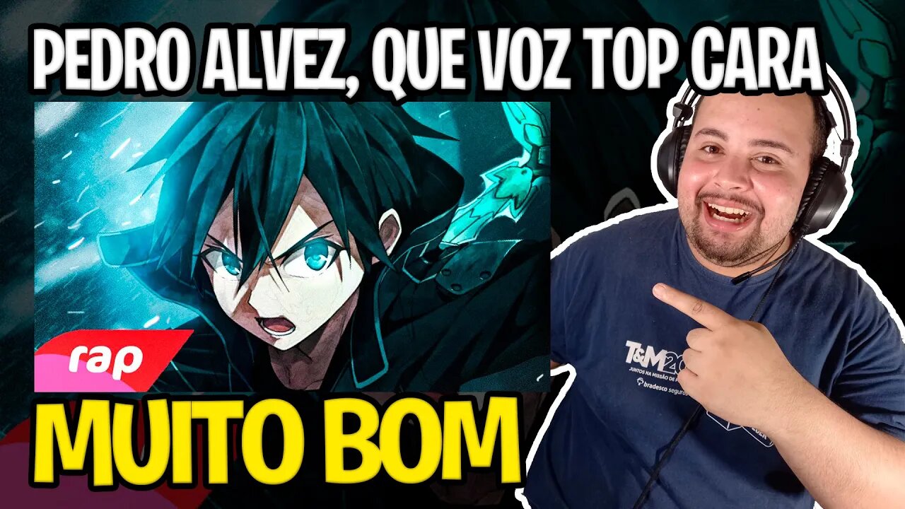 REACT Rap do Kirito (Sword Art Online) - O ESPADACHIM NEGRO | NERD HITS