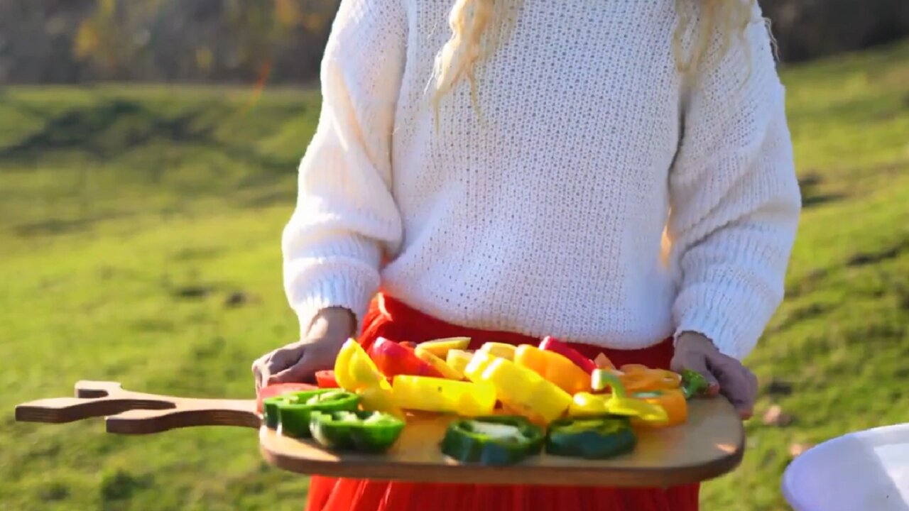 Delicious stuffed fish and vegetables