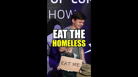 Man shouts out that he eats homeless people