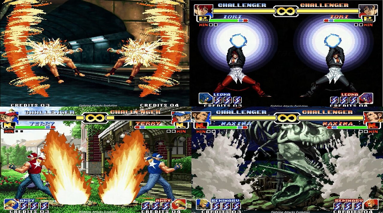 The King of Fighters 99' - Super moves clash