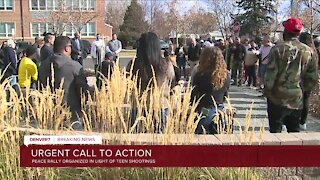 Peace rally organized in light of teen shootings