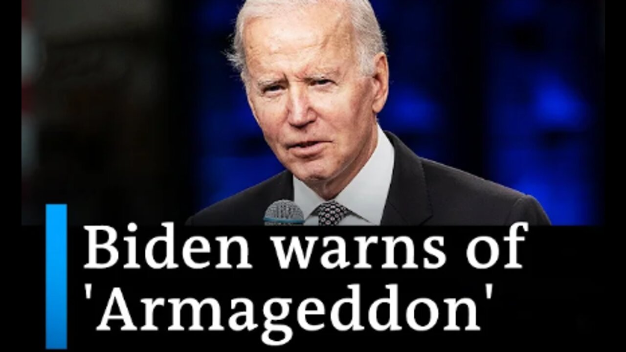 US President Joe Biden warns Vladimir Putin is 'not joking' about nuclear threat