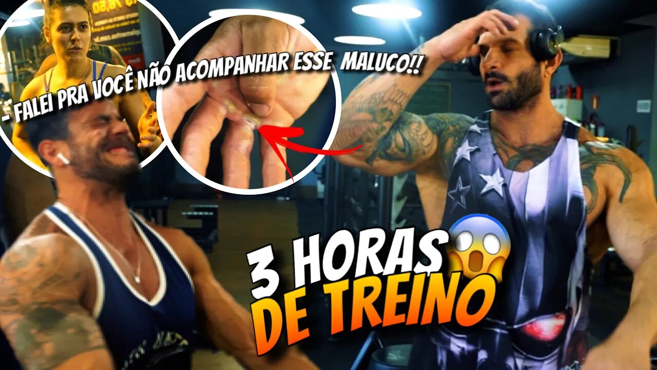 MACHUQUEI NO TREINO DE COSTAS INSANO DO TIAGO CELLI *método do Gorila*