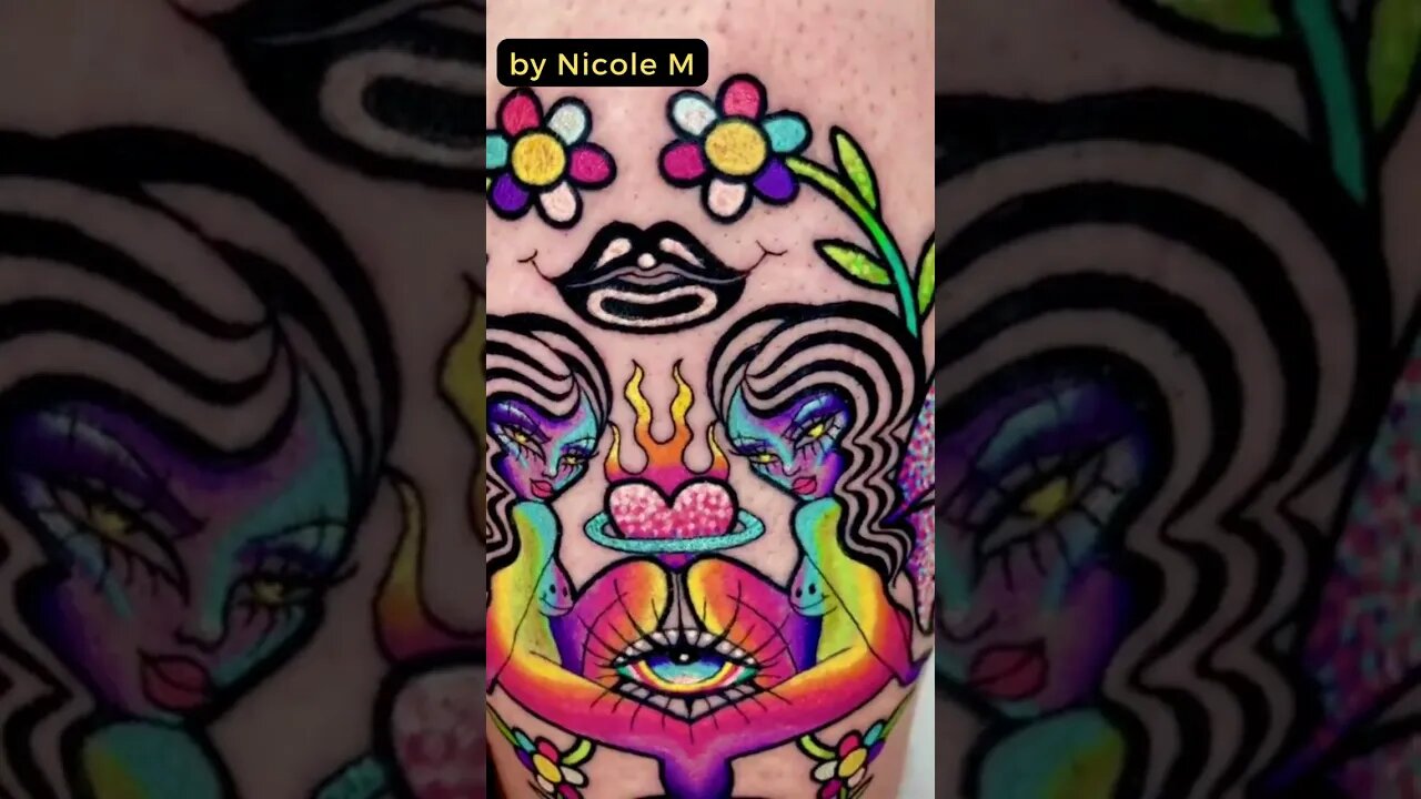 Stunning work by Nicole M #shorts #tattoos #inked #youtubeshorts