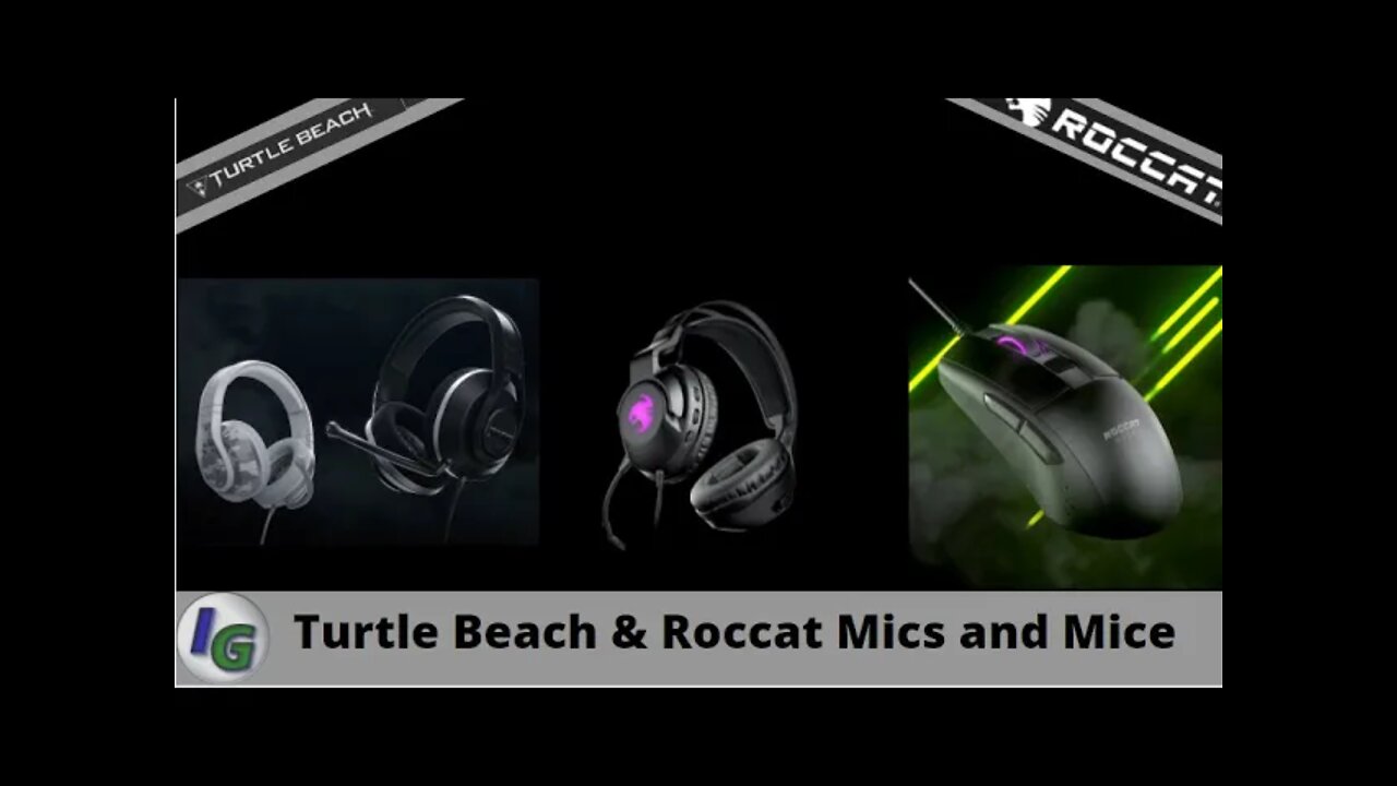 Roccat ELO 7.1 USB Headset,Turtle Beach Recon 500 Headset, Roccat Burst Core Mouse