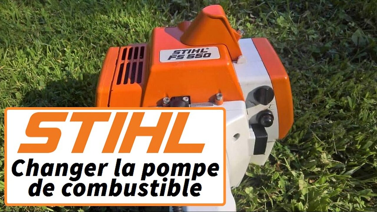 Stihl FS 550 comment changer la pompe de combustible maintenance tutorial Débrousailleuse FS550