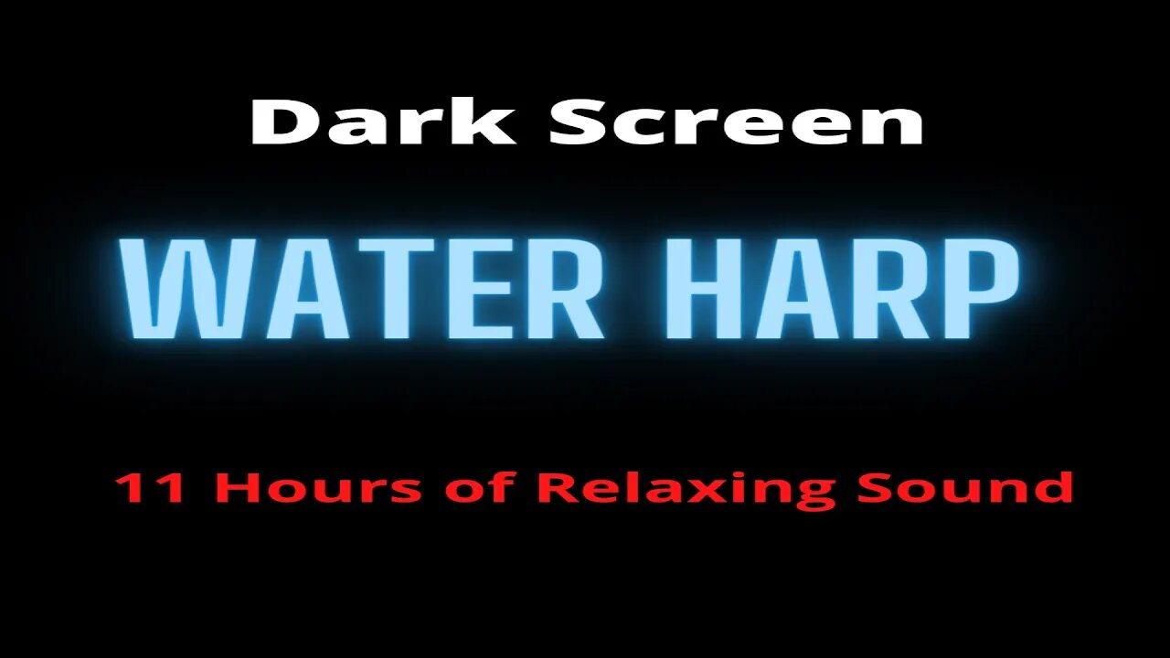 Dark Screen Relaxing Harp Music | Sleep Music, Meditation Music, Spa Music, Study Music #relaxing