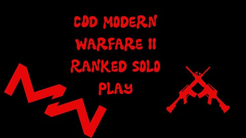 balancing the scales in COD Ranked solo play....