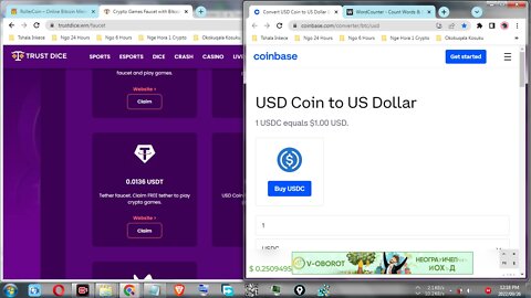 How To Make Money For Free By Claiming USD Coin USDC Faucet Every 6 Hours At TrustDice Step By Step