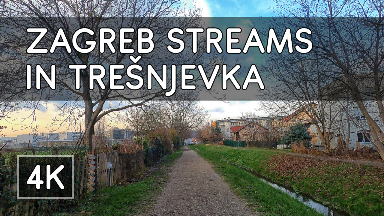 Walking Tour: Zagreb Streams (Pt. 1): Črnomerec and Kustošak in the Old Industrial Area - 4K UHD