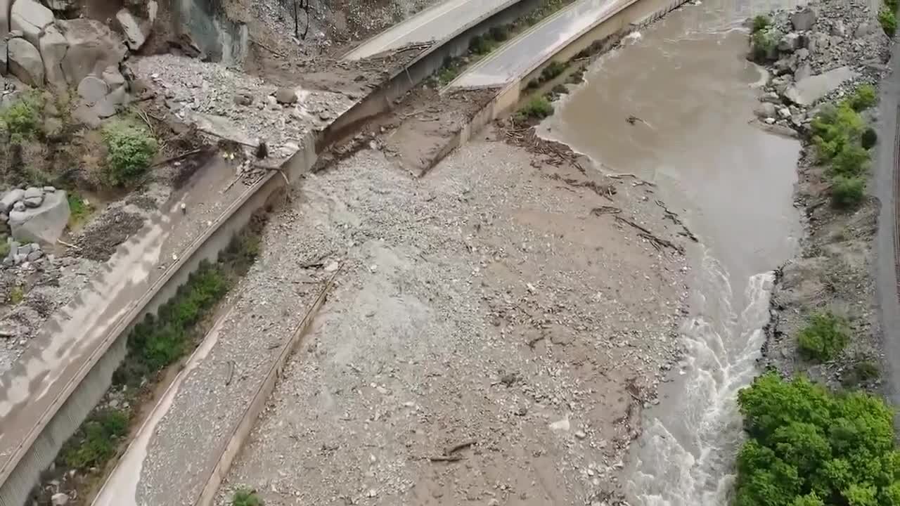 Video shows latest from Glenwood Canyon after mudslides