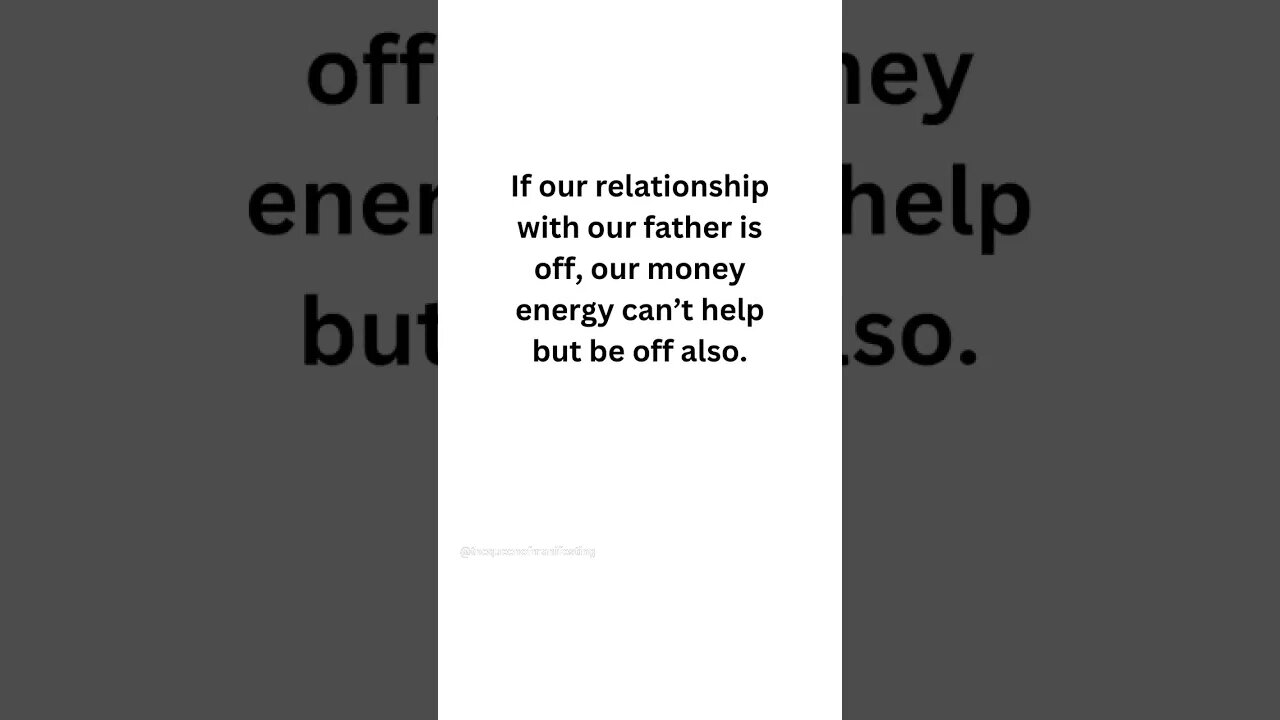 Money Problems and Daddy Issues Go Hand in Hand. Uncomfortable Truth.