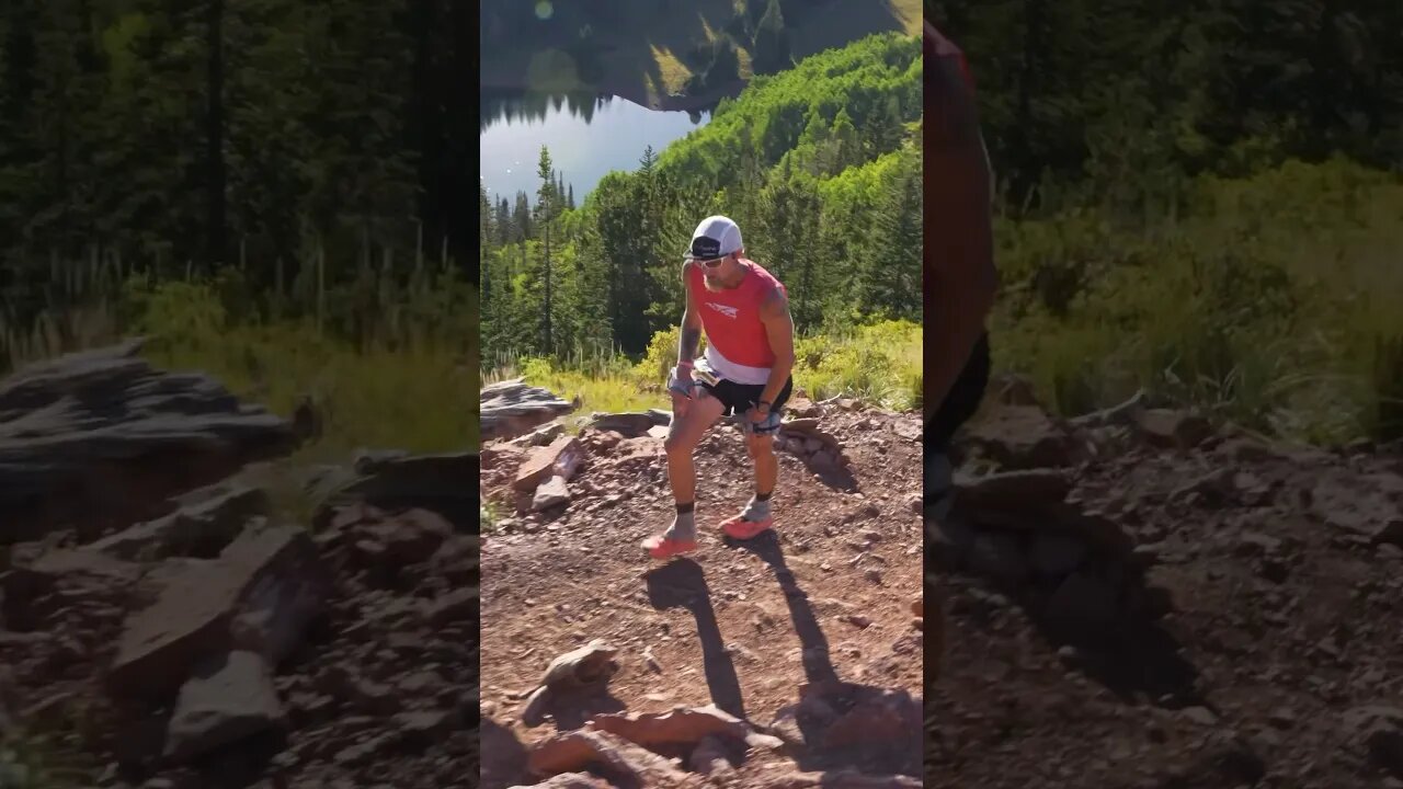 Jeff Browning on leg 3 of the Rocky Mountain Slam at the Wasatch 100 #shorts