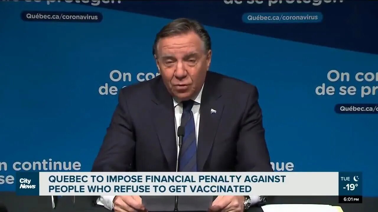 Quebec to charge unvaccinated for health costs