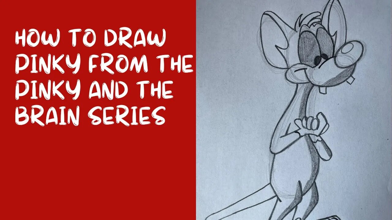 How to Draw Pinky from the Pinky and the Brain Series