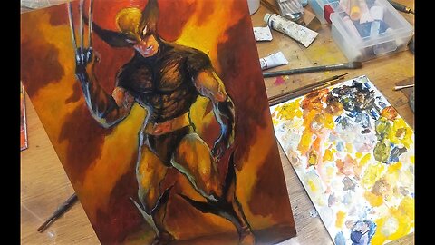 Painting Wolverine