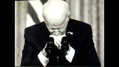 Is Biden sad bcuz he wet his pants or bcuz he's a puppet?