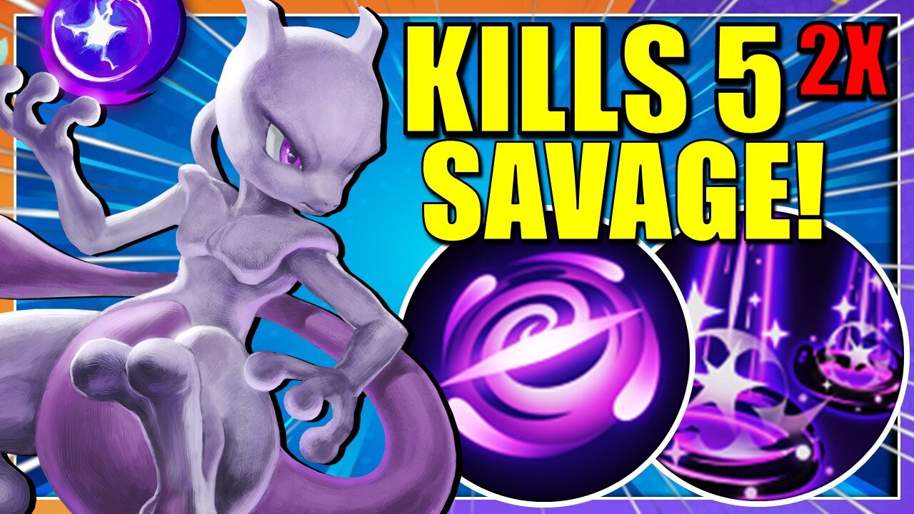 PENTAKILL MEWTWO TWO TIMES 🔥 - Pokemon Unite Gameplay