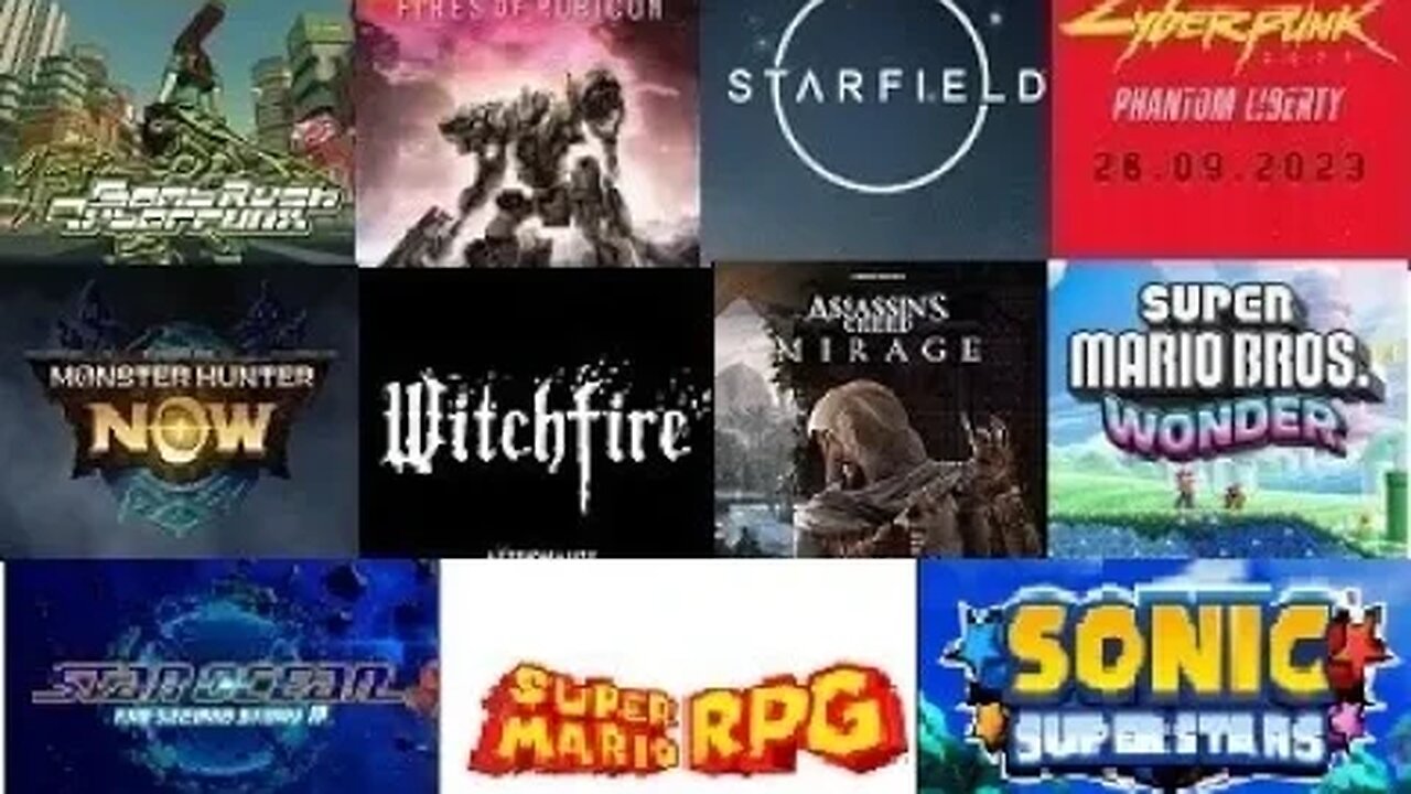 Games I am looking forward to coming out for the rest of 2023.