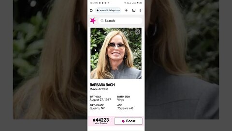 HAPPY 75 BIRTHDAY BARBARA BACH