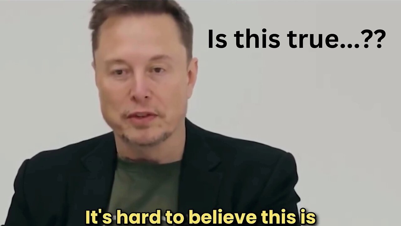 Elon Musk reveals something Shocking that is going to EFFECT all of us!