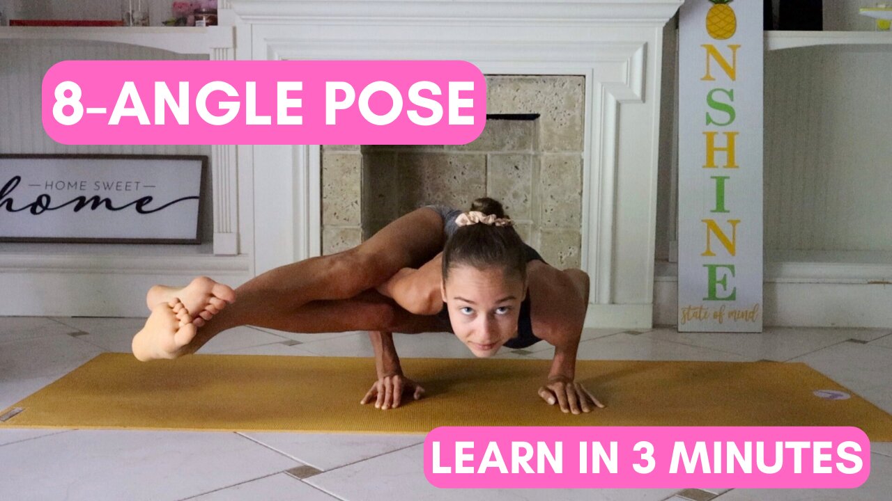 EIGHT ANGLE POSE | Learn 8 Angle Pose In 3 Minutes | With Beginner + Advanced Modifications 🧘‍♀️