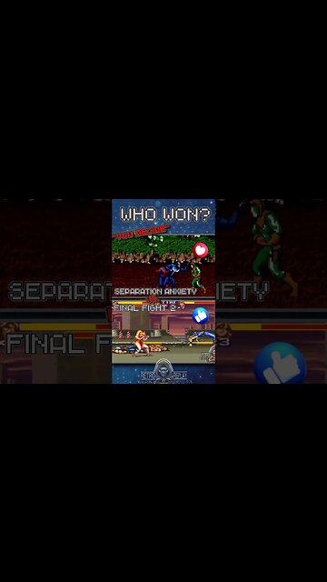 who won? Separation anxiety vs final fight 2? #snes